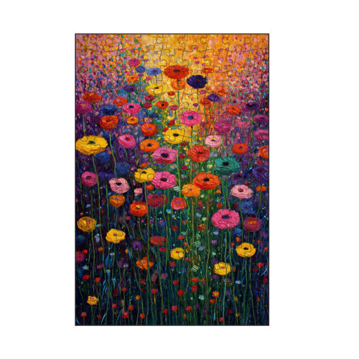 Meadow full of flowers, Klimt