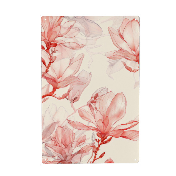 Holzbild "Blumen und Blätter Ag" artboxONE - Natur,Floral - Natur,Blumen,Blumen,Botanische,Blätter,Blatt,Blumen,Garten