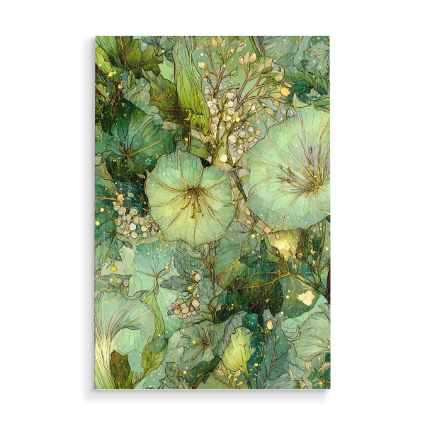 Holzbild "Magische Natur floral e" artboxONE - Natur,Floral - Natur,Blumen,Blumen,Botanische,Blätter,Blatt