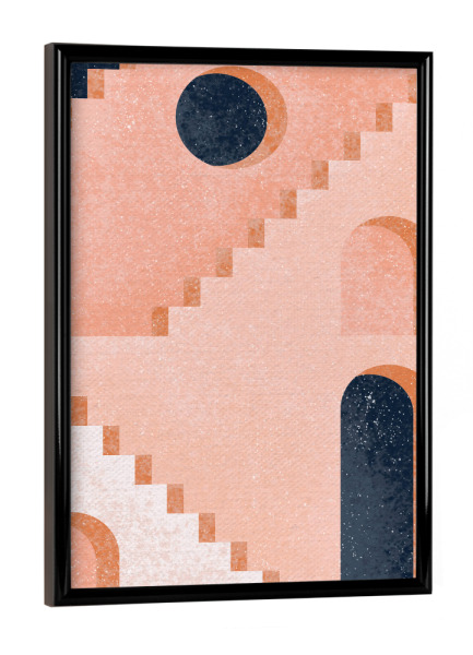 Poster mit schwarzem Rahmen "Metafisica Traum" artboxONE - Abstrakt,Architektur