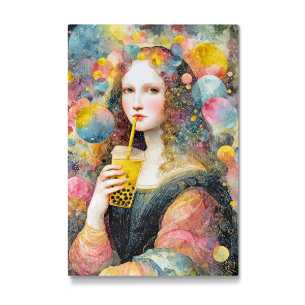Galerie-Print "Bubble -Tee mit Mona" 75x50 cm artboxONE
