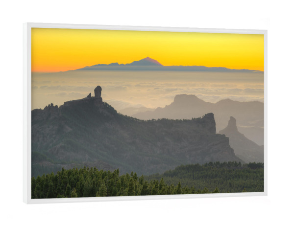 Poster mit weißem Rahmen "Abend auf Gran Canaria" artboxONE - Natur,Reise,Reise / Länder