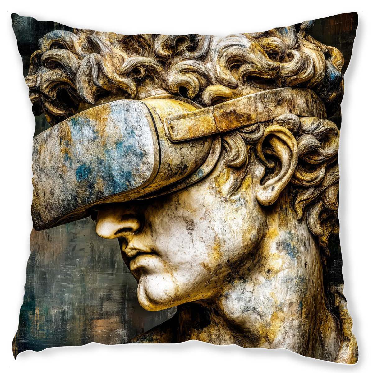 Design-Kissen "Vision David Reloadeed" artboxONE - Fiktion,Lustig - David,Leonardo da vinci,Skulptur,Kunst,Gute stimmung