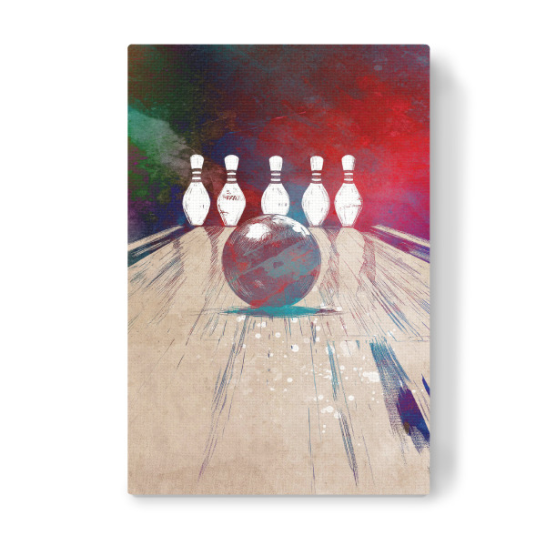 Leinwandbild "Bowling Sport Art B" artboxONE - Sport,Sport / Motivation - Bowl,Bowling,Sport,Kunst,Spieler