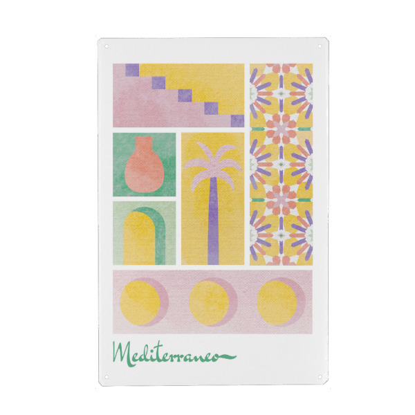 Metall Poster "Sommerkartolina" artboxONE - Reise,Architektur