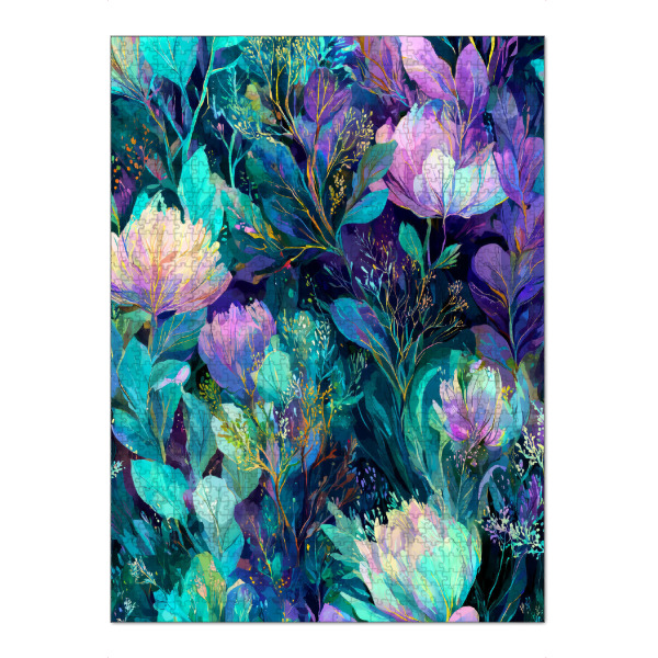 Puzzle Ravensburger "Magische Natur floral l" artboxONE - Natur,Floral - Natur,Blumen,Blumen,Botanische,Blätter,Blatt - Bild natur