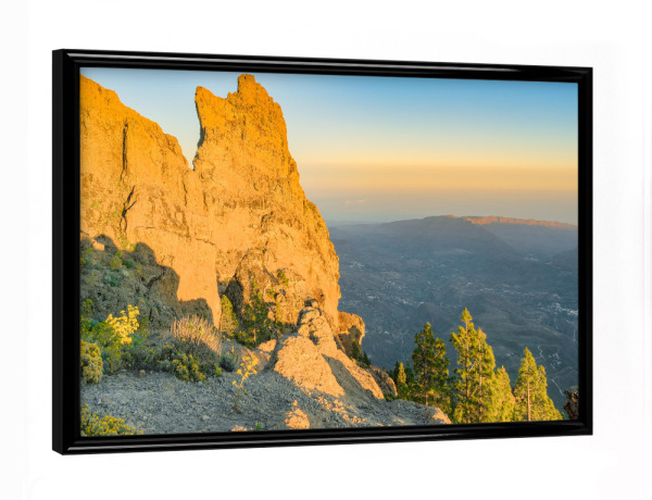 Poster mit schwarzem Rahmen "Morro de la Agujereada" artboxONE - Natur,Reise,Reise / Länder