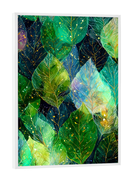 Poster mit weißem Rahmen "Magische Natur floral k" artboxONE - Natur,Floral - Natur,Blumen,Blumen,Botanische,Blätter,Blatt
