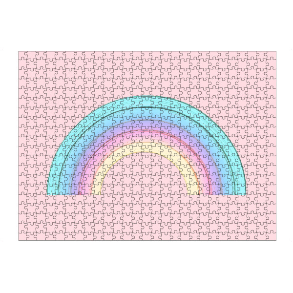 Puzzle Ravensburger "Wunderlichem Rainbow" artboxONE - Abstrakt