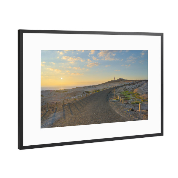 Poster mit Rahmen Schwarz (Metallic) "Faro de Arinaga auf Gran Canaria" artboxONE - Natur,Reise,Reise / Länder
