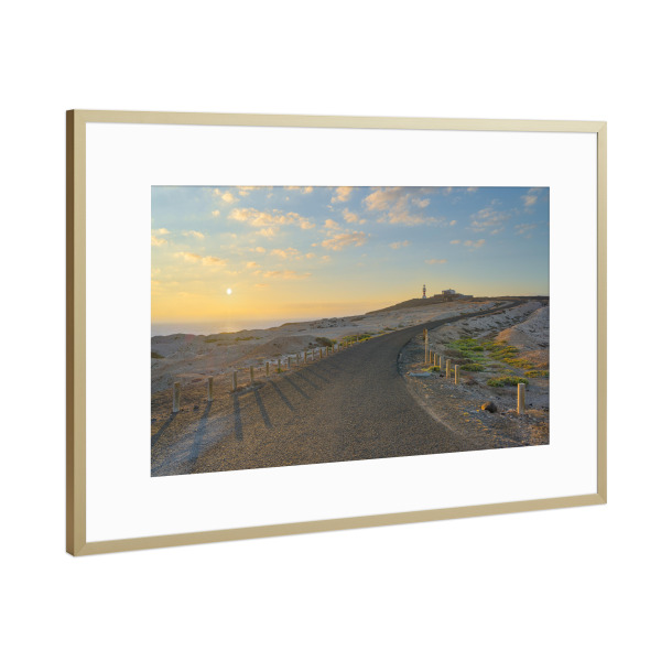 Poster mit Rahmen Gold "Faro de Arinaga auf Gran Canaria" artboxONE - Natur,Reise,Reise / Länder