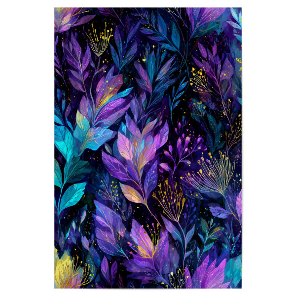 Poster 30x20 cm "Magische Natur floral d" artboxONE - Natur,Floral - Natur,Blumen,Blumen,Botanische,Blätter,Blatt
