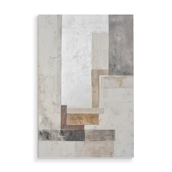 Holzbild "Strukturierte Felder Ästhetik" artboxONE - Natur,Abstrakt,Geometrie