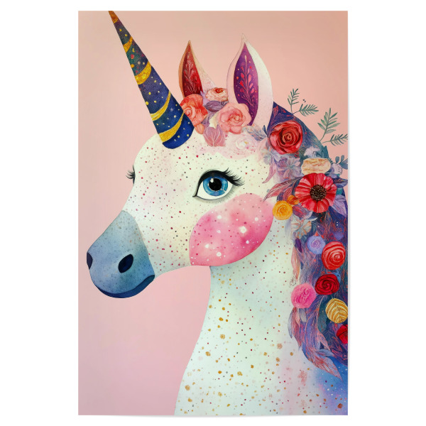 Poster "Magisches Einhorn a" artboxONE - Für Kinder,Tiere,Fiktion - Unicron,Pferd,Magie,Tier,Einhörner sind real