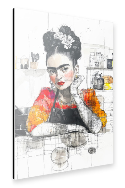 Alu-Dibond "Frida Porträt r" 30x20 cm artboxONE
