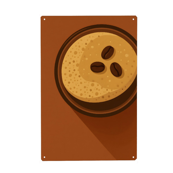 Metall Poster "Kaffeegenuss" artboxONE - Essen & Trinken,Essen & Trinken / Alkohol