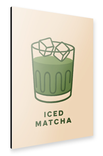 Alu-Dibond "Iced Matcha" 75x50 cm artboxONE