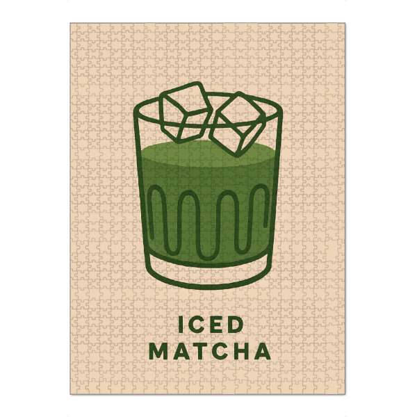 Puzzle Ravensburger "Iced Matcha" artboxONE - Essen & Trinken,Abstrakt,Essen & Trinken / Alkohol