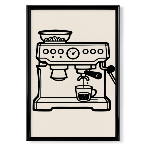 Kaffeemaschine line art Kaffeemaschine line art