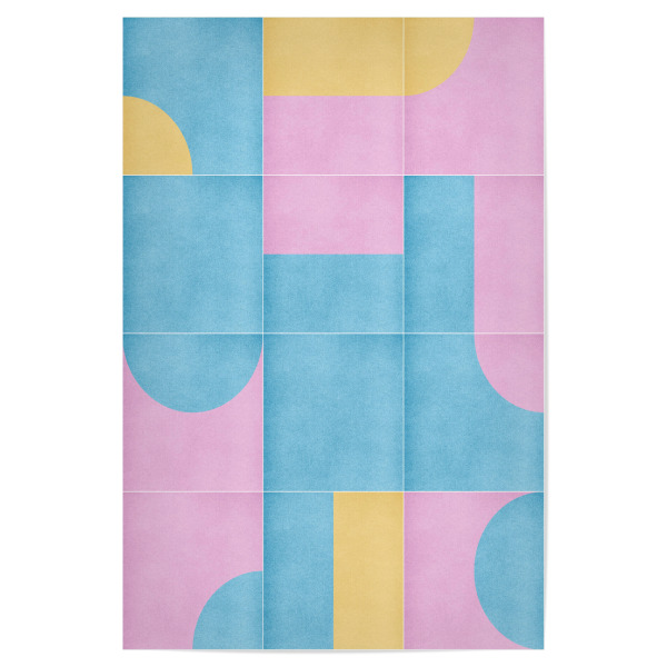 Poster "Retro -Fliesen zwölfth" artboxONE - Abstrakt,Geometrie