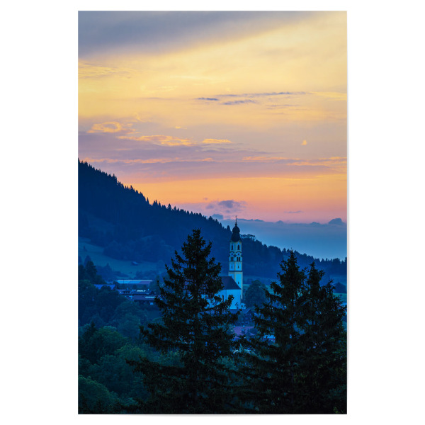 Poster "Pfarrkirche Sankt Nikolaus" artboxONE - Natur,Reise,Architektur