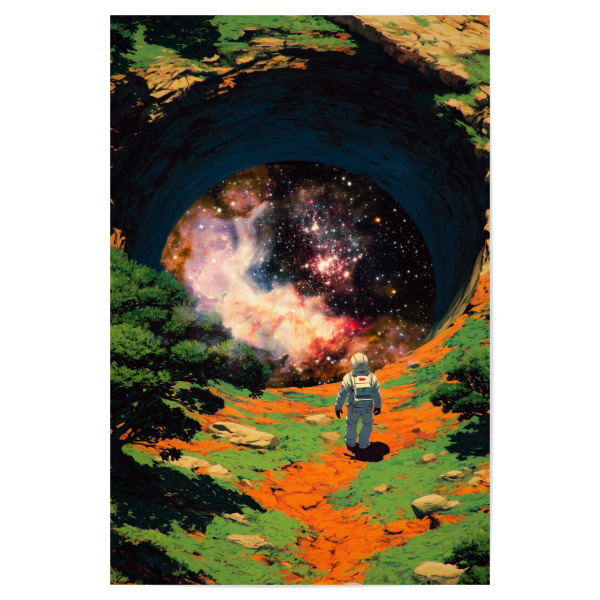 Poster "Das Galaxy -Portal" artboxONE - Reise,Abstrakt,Galaxy