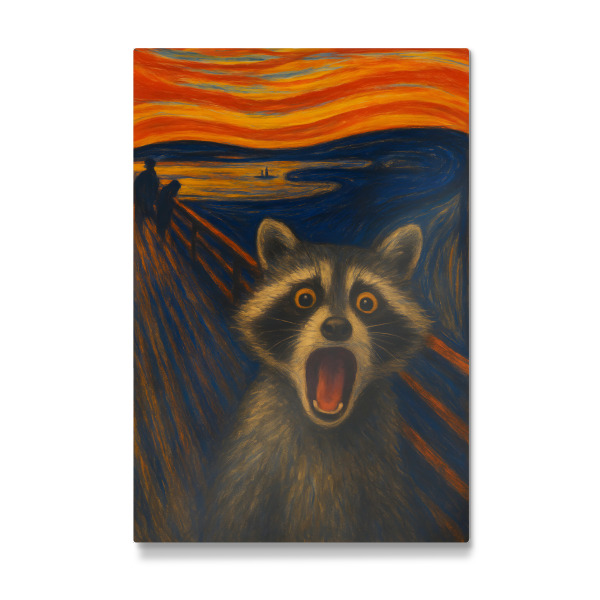 Galerie-Print "Der Schrei des Waschbären" 30x20 cm artboxONE