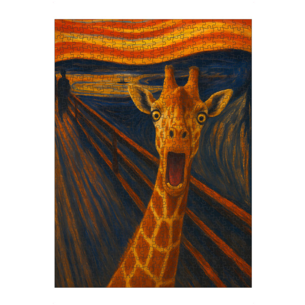 Puzzle Ravensburger "Der Schrei der Giraffe" artboxONE - Tiere,Lustig