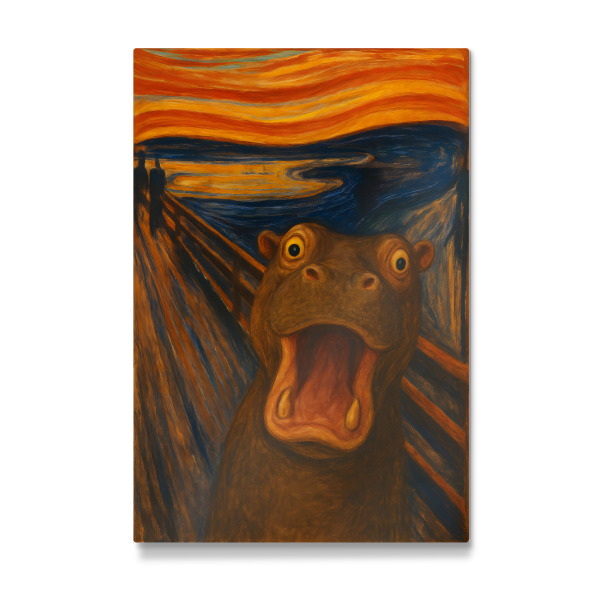 Galerie-Print "Der Schrei des Nielpferds" 30x20 cm artboxONE