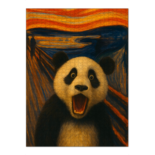 Puzzle Ravensburger "Der Schrei des Pandas" artboxONE - Tiere,Lustig