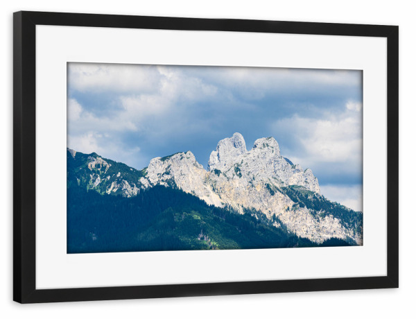 Poster mit Rahmen schwarz "Gehrenspitze in Österreich" artboxONE - Natur,Reise,Reise / Länder