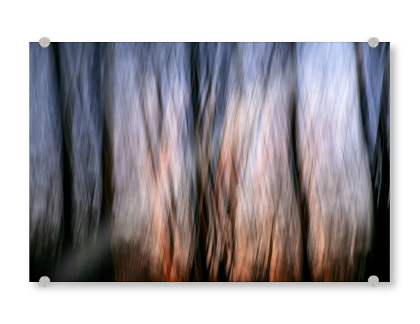 Acrylglasbild "Bunter Hintergrund" artboxONE - Natur,Abstrakt - Wald,Bäume,Abendrot,Hintergrund,Himmel