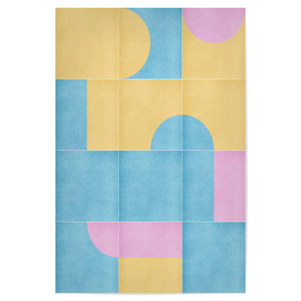 Poster 30x20 cm "Retro -Fliesen dreizehnte" artboxONE - Abstrakt,Geometrie