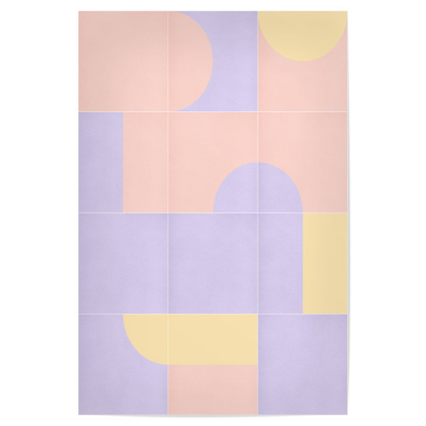 Poster 30x20 cm "Retro -Fliesen Nineteenth" artboxONE - Abstrakt,Geometrie