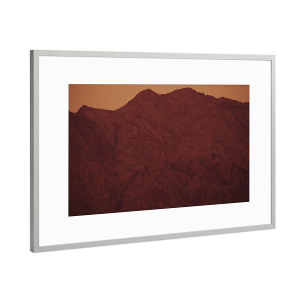 Poster mit Rahmen Silber "Berge von Edom (1)" artboxONE - Natur,Reise,Abstrakt,Reise / Länder