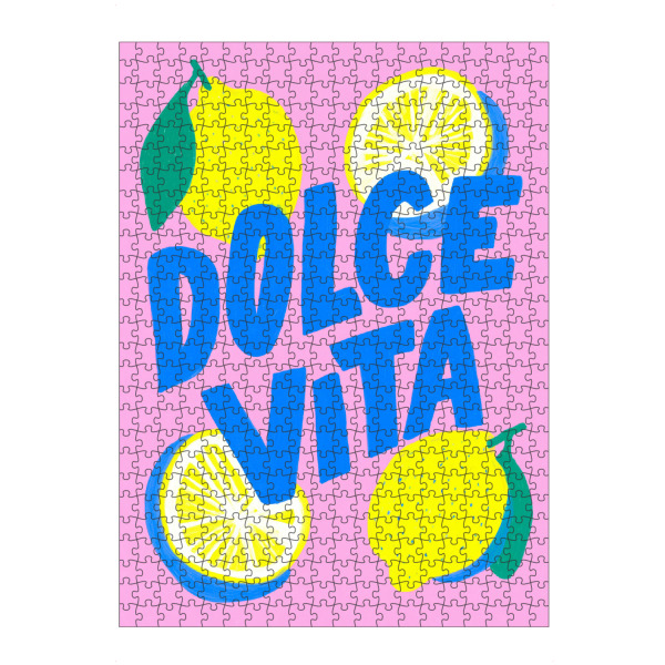 Puzzle Ravensburger "Dolce Vita, Zitronenfreude" artboxONE - Typografie,Natur,Essen & Trinken / Obst & Gemüse