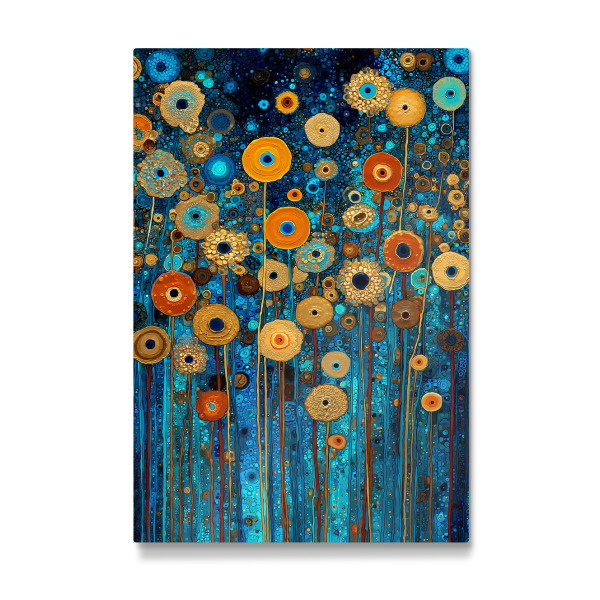 Galerie-Print "Blumen Abst. A, Klimt (matart)" 75x50 cm artboxONE