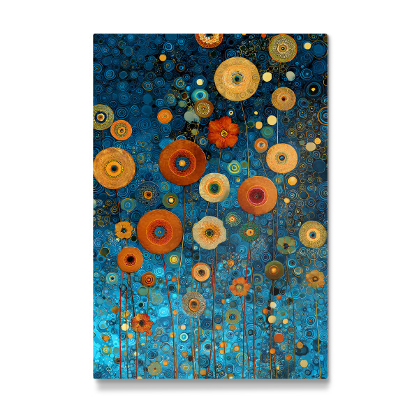 Galerie-Print "Blumen Abst. B, Klimt (matart)" 75x50 cm artboxONE