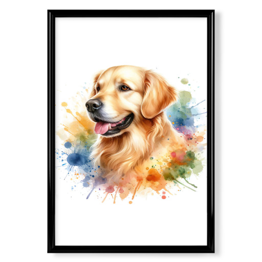 Golden Retriever Aquarell