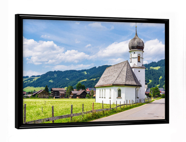 Poster mit schwarzem Rahmen "Maria-Hilf-Kapelle in Tannenheim" artboxONE - Natur,Reise,Architektur,Reise / Länder