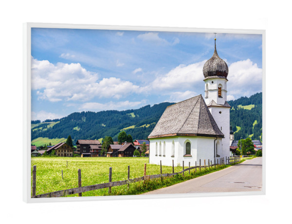 Poster mit weißem Rahmen "Maria-Hilf-Kapelle in Tannenheim" artboxONE - Natur,Reise,Architektur,Reise / Länder