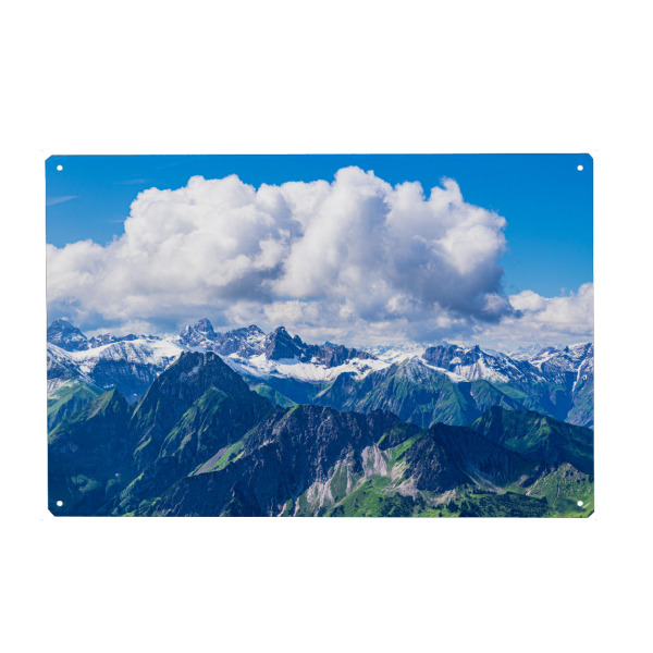 Holzbild "Blick vom Nebelhorn" artboxONE - Natur,Reise