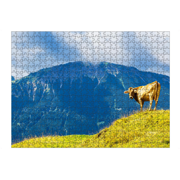 Puzzle Ravensburger "Kuh auf dem Isenberch" artboxONE - Natur,Reise,Tiere