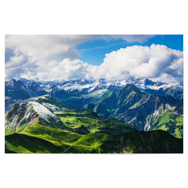 Poster "Blick vom Nebelhorn bei Oberstdorf" artboxONE - Natur,Reise