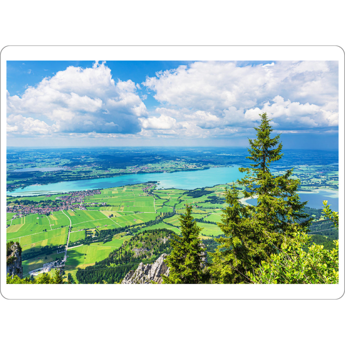 Tischset "Blick vom Tegelberg auf Schwangau" artboxONE - Natur,Reise