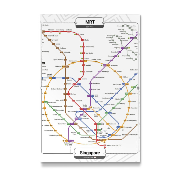 Galerie-Print "U -Bahn - Singapur" 30x20 cm artboxONE
