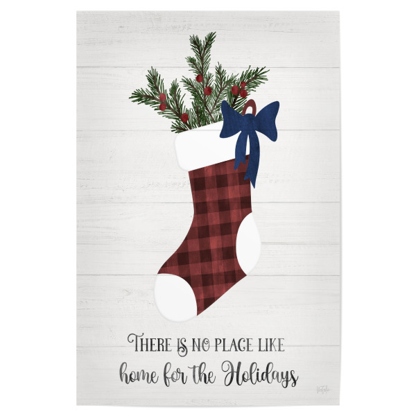 Poster 30x20 cm "Ein Weihnachtsstrumpf" artboxONE - Weihnachten - Strumpf,Weihnachten,Urlaub,Holly,Bogen