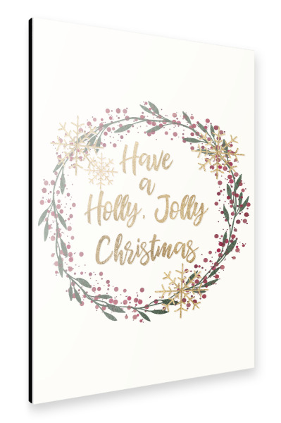 Alu-Dibond "Holly Jolly Wrader" 75x50 cm artboxONE