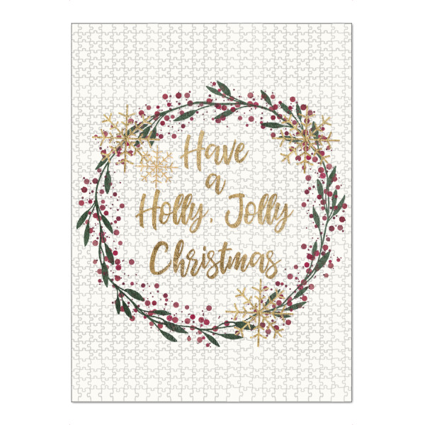 Puzzle Ravensburger "Holly Jolly Wrader" artboxONE - Weihnachten - Weihnachten,Holly,Jolly,Kranz - Bild weihnachten