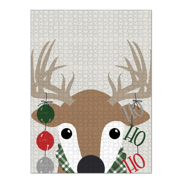 Puzzle Ravensburger "Ho Ho Ho Rentier" artboxONE - Für Kinder,Tiere,Weihnachten - Weihnachten,Hirsche,Hohoho,Jingle bells,Kinder - Bild weihnachten